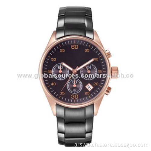 New Metal Wristwatch for Men, 5ATM Waterproof, Customized Designs Welcomed
